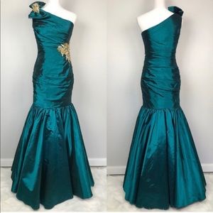 Teal Jovani Gown